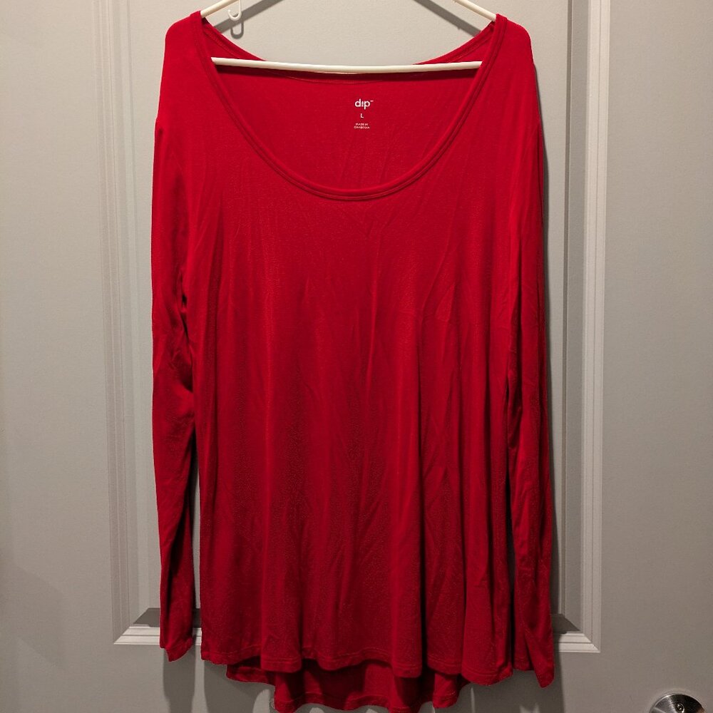 Dip Red Long-Sleeve Tee